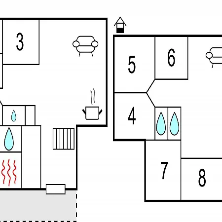 Eight Bedroom Holiday In Semesterbostad